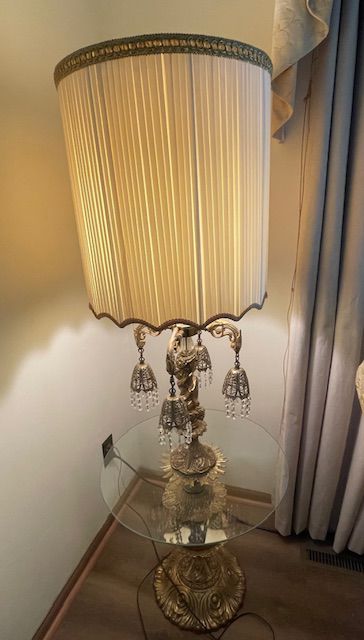 Hollywood Regency Waterfall table lamp