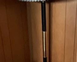 Iron Floor Lamp with Pleated shade