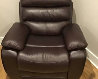 Leather recliner