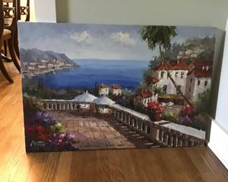 Oil on canvas art