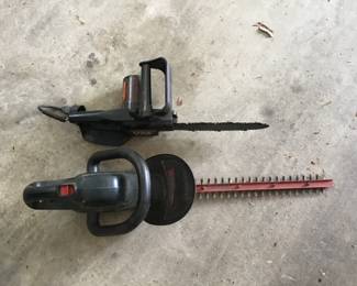 Small pool saw and electric hedger