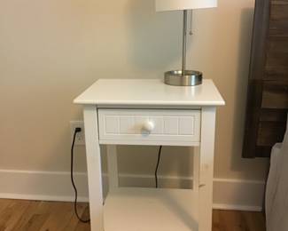 Night stand and lamp