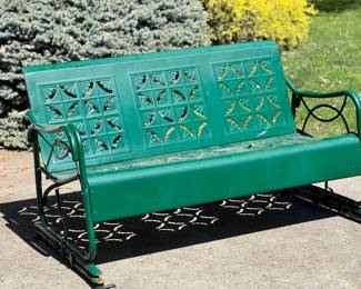 Beautiful Vintage Metal Glider