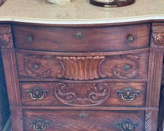Antique Marble Top Dresser