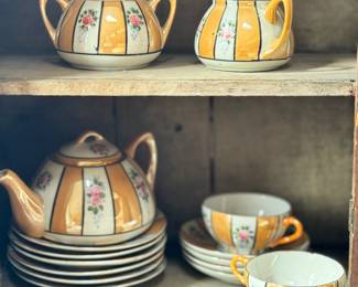 Vintage Lusterware Child's Tea Set