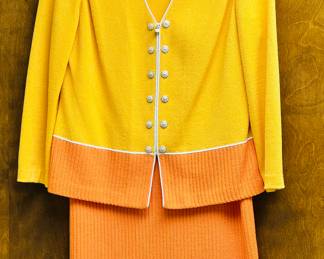 Vtg St. John Dress Set