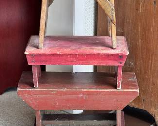 Antique Wood Stools