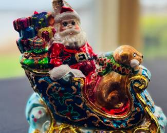 Vtg Christopher Radko Christmas Ornament