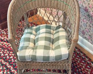 Antique Child's Wicker Rocking Chair