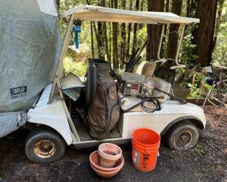 Electric Golf Cart needs batteries and service. Trailer available.