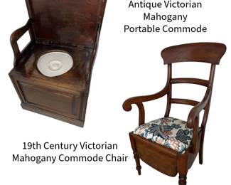 Antique Mahogany Commodes from England