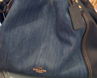 Coach denim purse