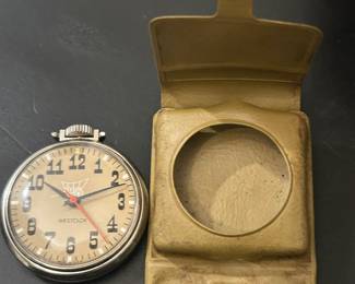 Johnny Zero Frontiersman Pocketwatch in holder