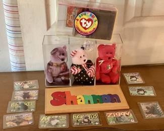 ty beanie baby’s and collector cards