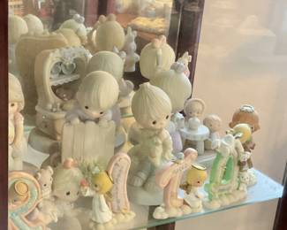Precious moments figures, letters