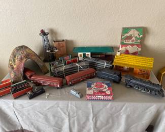 very vintage lionel trains - most with original boxes      have a few western vintage play sets also     the attic WAS FILLED W/ TREASURE