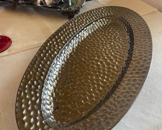 LARGE OVAL SERVING TRAY