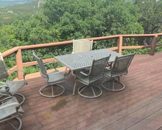 patio table rocker chairs and you could buy this view too but the table set is way more affordable :)))