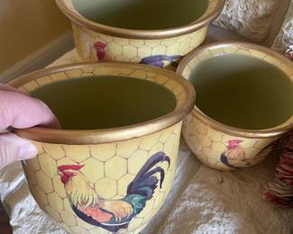 FITZ & FLOYD PLANTER SET