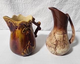 VINTAGE AMERICAN MADE POTTERY CREAMERS