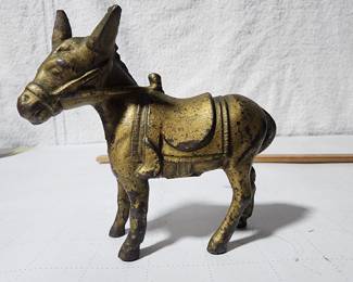 ANTIQUE DONKEY BANK