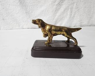 POINTER IRISH SETTER BRASS DOG