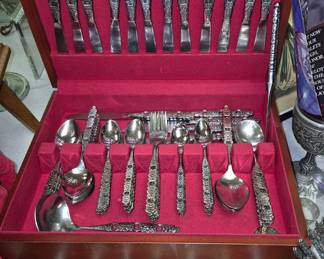 Much silverplate, sterling and pewter