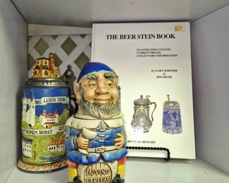 Large selection of steins