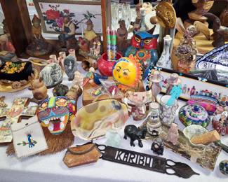 Vintage travel souvenirs 