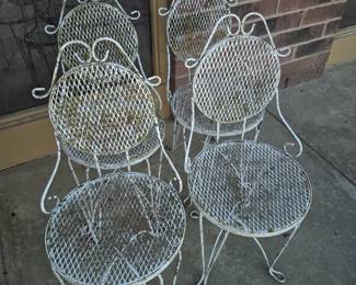 5 pcs. metal patio set 