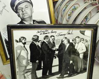 Autographed vintage pictures. Pres. Jimmy Carter