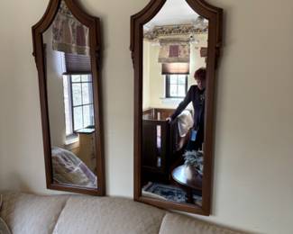 Mid century modern set of wall mirrors