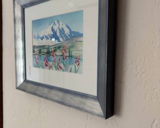 Signed watercolor