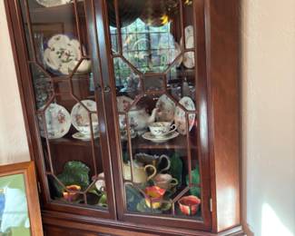 Vintage curio cabinet
