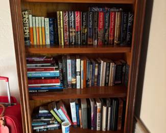 Book shelf with books