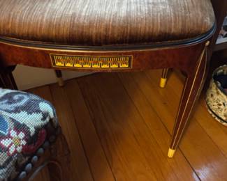 Vintage Piano bench all inlaid wood
