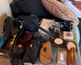 Designer sunglasses and handbags