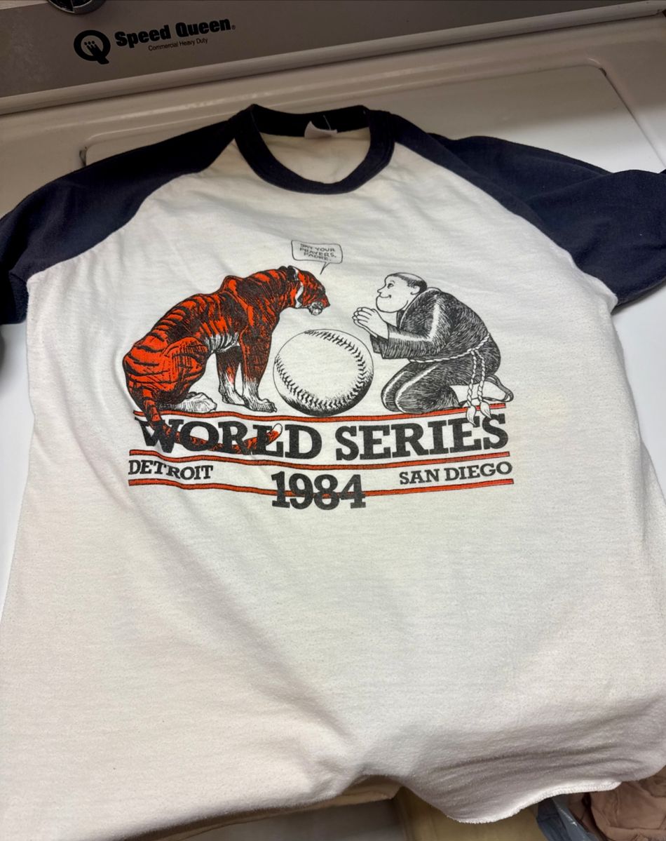 Rare Tigers 1984 World Series shirt