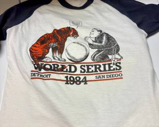 Rare Tigers 1984 World Series shirt