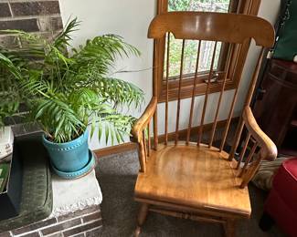 Wood rocking chair