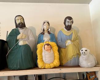 Empire nativity blow molds