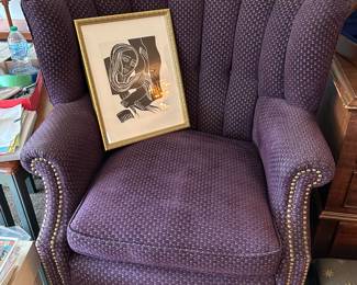 Upholstered armchair