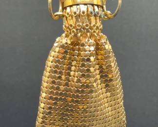 Vintage Gold Mesh Flapper Bag