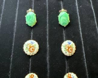 Vintage Earrings 4 Pair