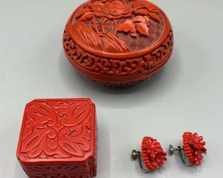Vintage Cinnabar Items