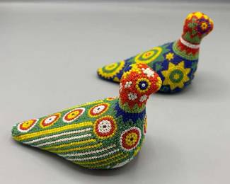 Huichol Beaded Doves