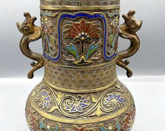 Brass Cloisonne Vase