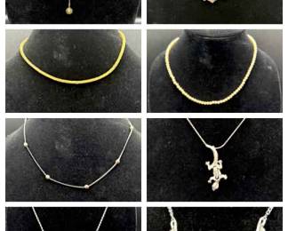 10 Vintage Costume Necklaces 2 not in pic