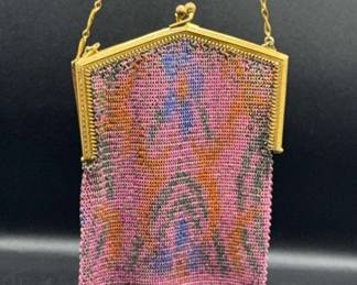 Vintage Multicolor Art Deco Purse