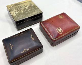 Italian Leather Jewelry Boxes